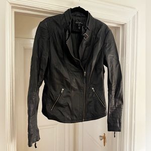 Long Tall Sally Black Leather Jacket